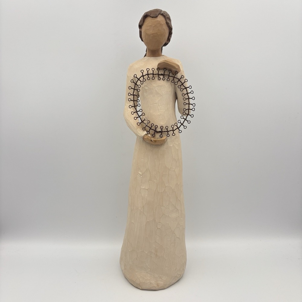 Willow Tree 15" Welcoming Spirit Figure 1999 wire wreath statue tall figurine